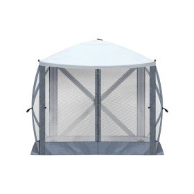 Light and Dark Gray Contrasting Quadrilateral Automatic Folding Tent
