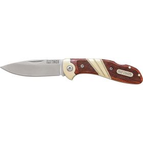 Old Timer Wood Lockback Med