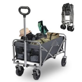 Grey Cloth Silver Frame 600D Oxford Cloth Folding Cart