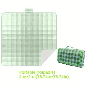 Waterproof Camping Picnic Blanket – 2m x 2m, Green