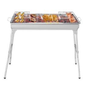 100x31x71 cm Silver Stainless Steel Barbecue
