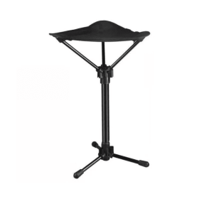 Lightweight Folding Tripod Camping Stool – Black