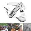 Folding Camping Cutlery Set – Stainless Steel Knife, Fork & Spoon