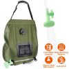 5 Gallon Solar Shower Bag – Green Portable Camp Shower with Mesh Pocket