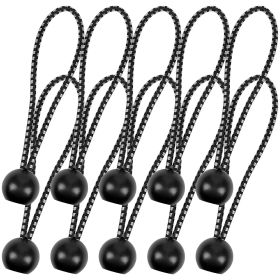 10pcs Black Bungee Ropes with Ball Set