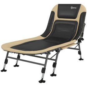 Outsunny Camp Deluxe Folding Cot Lounger