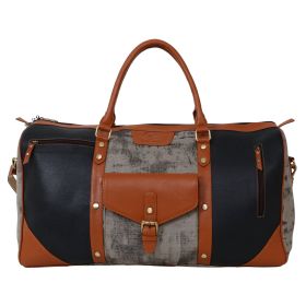 Hardy Black Reclaimed Leather Sustainable Travel Duffel