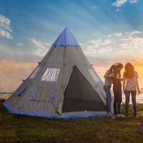 6-7 Person Family Tent with Shade and Easy Setup