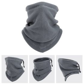 Thermal Fleece Neck Gaiter with Drawstring