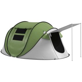 Outsunny Pop Up Tent, Instant Camping Tent with Porch and Carry Bag