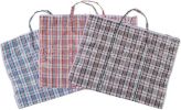 Bosonshop Extra-Large Set of 3 Plastic Checkered Laundry Bags