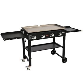 VEVOR Commercial  Heavy Duty Manual Flat Top Griddle on Cart, 36-inches