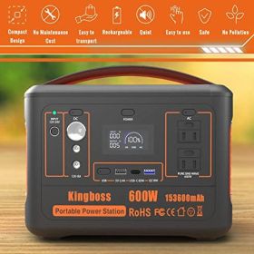 Kingboss 600W Solar Generator | 568Wh Power Station