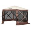 VEVOR Pop Up 6 Sided Canopy Sun Shelter Gazebo Tent