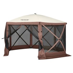 VEVOR Pop Up 6 Sided Canopy Sun Shelter Gazebo Tent