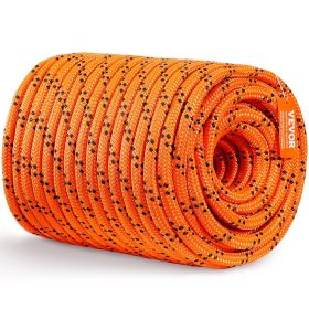 VEVOR Double Braided Polyester Rope, 3/4 in x 220 ft, 24 Strands
