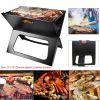 Slim-Fold Charcoal Grill, Lightweight Iron with Airflow Design