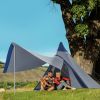 2-3 Person Teepee Tent with Porch Canopy and Fast Setup