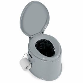 Portable Travel Toilet with Paper Holder, 5L