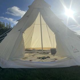 Bell Tent 4 Season 9.85ft Glamping Tent, Hot Tent