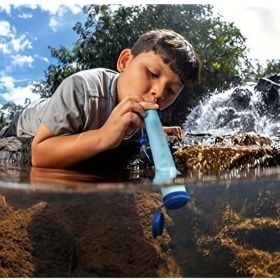 Personal Water Filter for Hiking, Camping, Travel, and Emergency Preparedness
