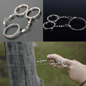 Emergency Wire Saw – Steel Survival Tool for Outdoors