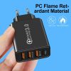 Quick Charge Euro Travel Adapter with 3USB + Type-C Ports