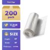60 Gal Clear Trash Liners – 200 Count, Leakproof & Lightweight (38"x60")