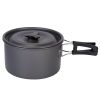 12 Pieces Camping Aluminum Pot Pans Kit