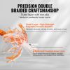 VEVOR Double Braided Polyester Rope, 3/4 in x 220 ft, 24 Strands