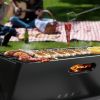 Slim-Fold Charcoal Grill, Lightweight Iron with Airflow Design