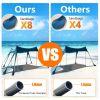 10x10FT Beach Canopy Sun Shelter UPF50+ UV Protection