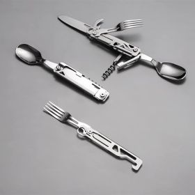Folding Camping Cutlery Set – Stainless Steel Knife, Fork & Spoon