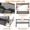 Utensil Caddy Metal Grill with Paper Towel Holders