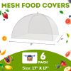 Collapsible Mesh Food Covers for Outdoors 6 Pieces