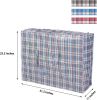 Bosonshop Extra-Large Set of 3 Plastic Checkered Laundry Bags