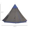 6-7 Person Family Tent with Shade and Easy Setup