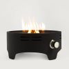 15-inch Portable Propane Fire Pit with Cooking Support & Regulator