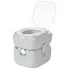 Outsunny Portable Toilet for Adults 5.8 Gallon, Porta Potty with Level Indicator