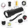LED Rechargeable Flashlight Zoomable Aluminum Alloy Torch