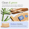 Bamboo Toothbrushes Medium Bristles 10 Pack - BPA Free Medium Bristles Toothbrushes for Adults | Eco-Friendly
