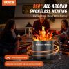 VEVOR Smokeless Fire Pit Stove Bonfire 19.3 in Diameter Wood Burning Stainless Steel