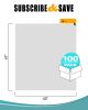 Pack of 100 Regular Duty Trash Bags, Clear 43 x 47. High Density Plastic Trash Bags 43x47. Thickness 0.7 Mil. 56 Gallon Garbage Bin Liners for Office