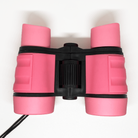 Children's Binoculars Shockproof Toy Binoculars 12 Years Old And Above Boys And Girls Bird Watching (Color: Pink)