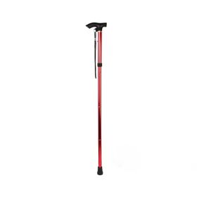 Adjustable Portable Walking Stick for Outdoor Travel Hiking (Type: Walking Stick, Color: Red)