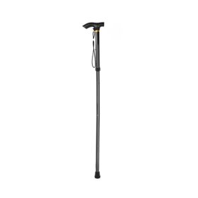 Adjustable Portable Walking Stick for Outdoor Travel Hiking (Type: Walking Stick, Color: Black)