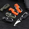 Serrated Pocket Knife Hook Blade Utility Knife Folding Camping Knife Parcel Knife Pocket Carton Cutter