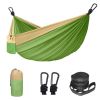 Camping Double/Single Portable Hammock With 2 Straps/Carabiners