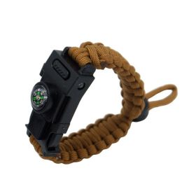 Woven Polypropylene Bracelet, Camouflage & Color Mix (Color: Brown)