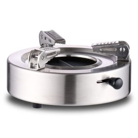 Adjustable Firepower Outdoor Portable Mini Alcohol Stove (Type: Stoves, Color: Silver)